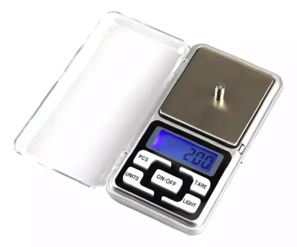 Balança Digital De Precisão - 500g Capacidade máxima 0.5 g Cor Prateado