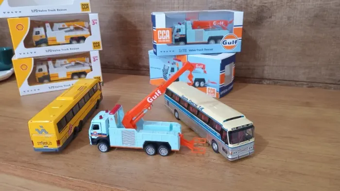 CAMINHÃO REBOQUE 1/72 - IDEAL PARA ÔNIBUS 1/72