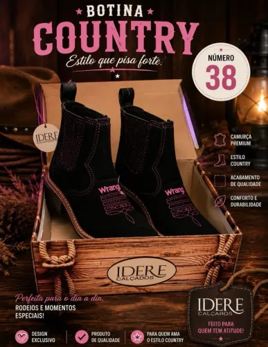 Bota de rodeio nova