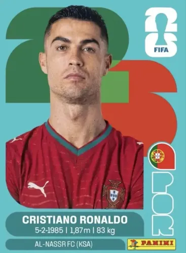 Cartinha Cristiano Ronaldo  Original 