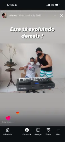 Aulas de teclado particular 