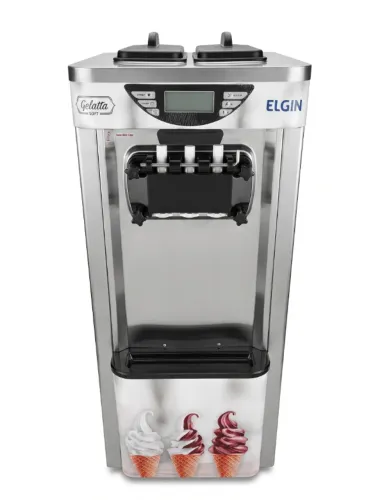 Máquina de Sorvete e Açaí Elgin Gelatta Soft 3 Bicos - Oportunidade