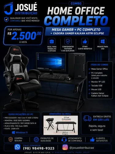 COMBO HOME OFFICE COMPLETO