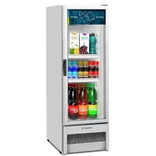 Refrigerador Expositor Vertical Metalfrio 256 Litros Light Branco VB25R 220V