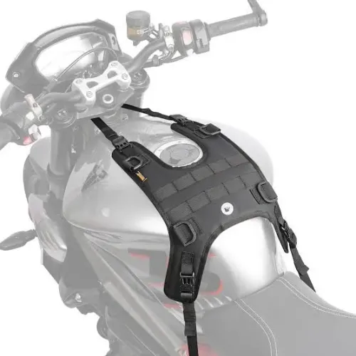 Colete de moto com bolsa tática