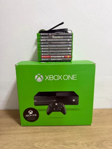 VENDO XBOX ONE 500GB COMPLETO COM JOGOS ORIGINAIS