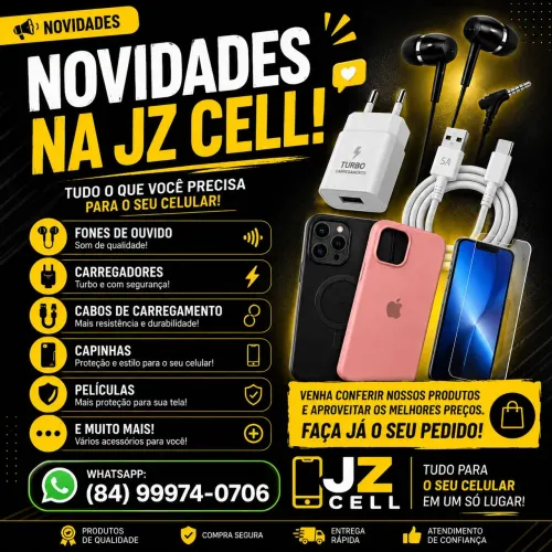 Carregador, fones, caixa de som e muito mais