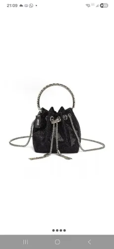 Bolsa Santa Lolla Preto Cristal nova com etiqueta