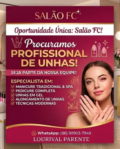 Procura-se uma Manicure e pedicure