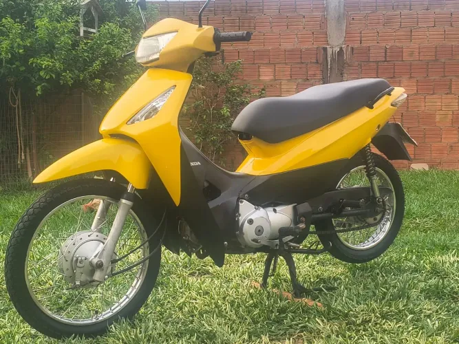 Honda Biz 125 KS 2007/2008 Amarela - Doc OK, Pronta p/ transferir. 