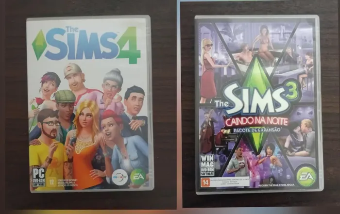 Lote Coleção Jogo PC The Sims 3 (11 Itens) + The Sims 4 Original - Com Manuais<br>