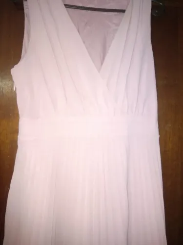 Vestido clássico Rosa longo elegante tamanho M -42 - padrão. Foi usado só 2 vezes.