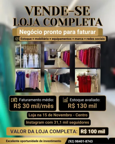Vendo loja completa