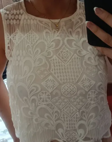 Blusa damyller de renda
