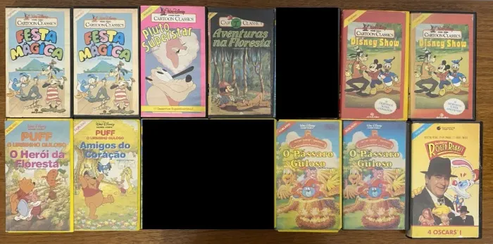 Fitas VHS Raras Disney