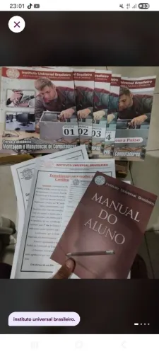 Curso de montagem e manutenção de computadores IUB em apostilas