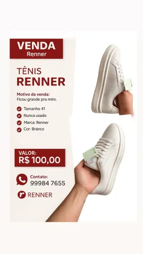 TÊNIS BRANCO RENNER