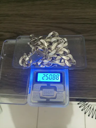 Cordão top prata 250 gramas 16 mm