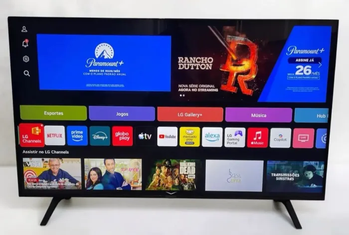 SMART DE 60 LG WEBOS 4K WEBOS, BLUETOOTH, COMANDO VOZ, NA GARANTIA COM CAIXA E NOTA FISCAL