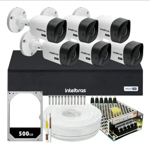 Kit 6 câmeras