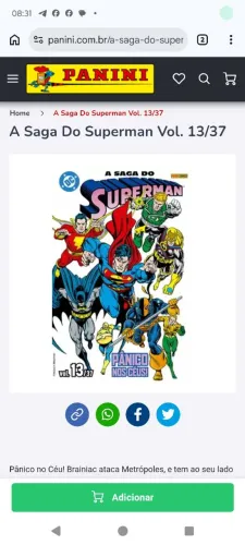 A Saga do Superman vol 13/37 -Panini Comics
