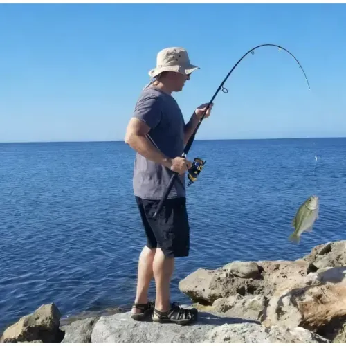 Vara de pesca telescópica 3.60m, suave e ultraleve 