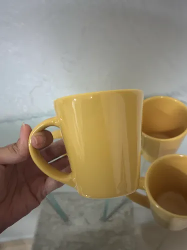 4 xícaras amarelas oxford
