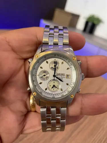 Relógio Seiko Chronograph 7T32-6A50 Quartz Vintage Original Japão