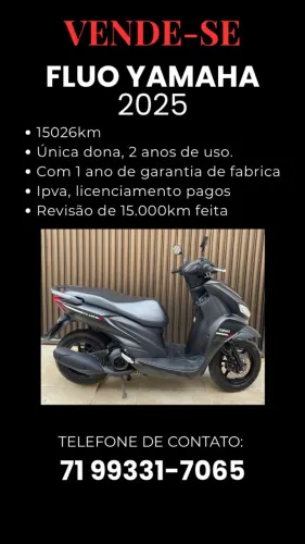 Yamaha Fluo ABS 2025 - Única Dona