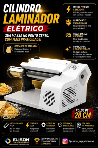 Cilindro laminador de massas