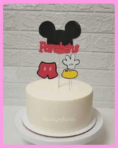 Topo de bolo personalizado em Eva - Mickey