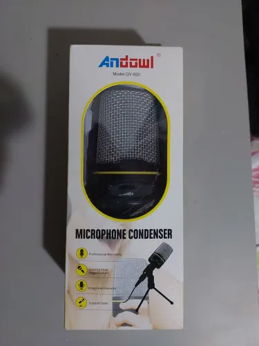 Microfone Condensador Profissional Andowl QY-920 - Novo na Caixa