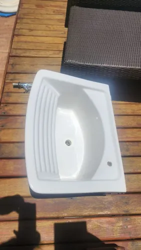 Tanque cerâmica lava roupas