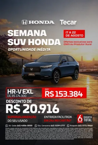Honda HR-V EXL 1.5 Sensing 16V 5P Aut. 2027