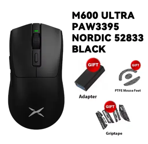 Mouse Gamer Delux M600 Ultra Sem Fio Sensor PAW3395