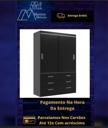 GRANDE PROMOÇÃO*GUARDA ROUPA EVIDÊNCIA ENTREGA GRÁTIS ACEITA CARTÃO