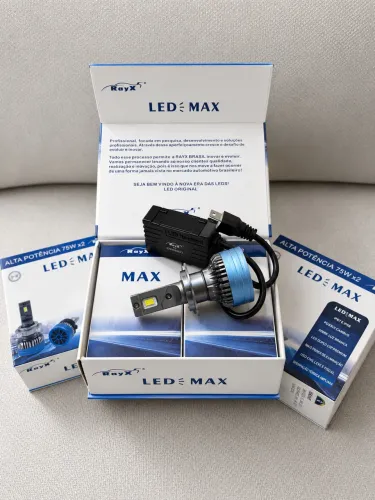 Kit Lâmpadas Ultra LED Ray-X LED MAX 75W 6000K com Canceller - H7 / H11