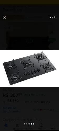 Cooktop Itatiaia 5 bocas
