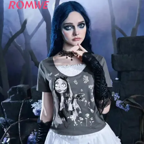 Camiseta Blusa Romwe Corpse Bride A Noiva Cadáver - Tamanho G - Nova