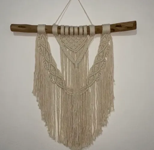 Painel de Macramê Artesanal - Decoração Boho
