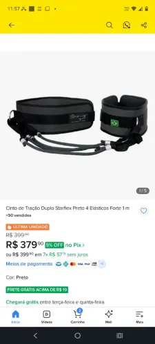 cinto de tração duplo starflex Novo