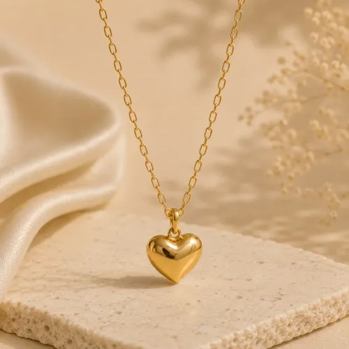 Colar Coração em Ouro 18k 750