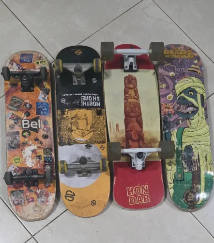 4 Skate por r$360 usado muito pouco os 2 do meio