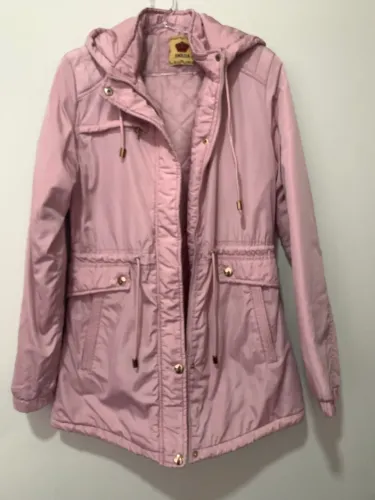 Jaqueta parka rosa NOVA