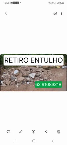 Retiro entulho e matérias de descartes