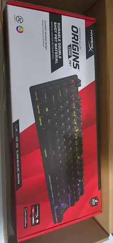 Teclado HyperTeclado HyperX Alloy Origins Core PBT Switch Red - Novo Na Caixa!