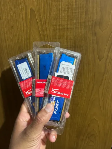 Memória RAM Kingston HyperX Fury 8GB DDR3 1600MHz (Azul) - Nova / Lacrada