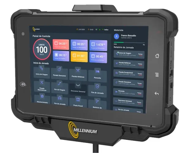 Tablet Industrial Millennium C21 Android 7? Terminal Veicular Profissional 