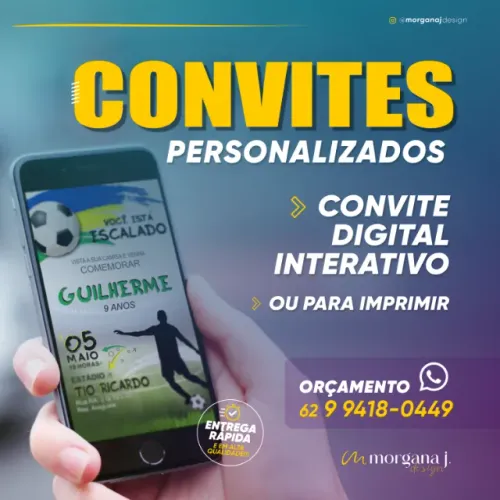 Convite Digital Interativo - Rápido e Profissional para WhatsApp - Casamento, Aniversário