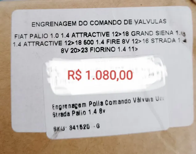 ENGRENAGEM DO COMANDO DE VALVULAS